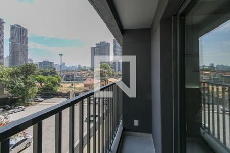 Varanda de kitnet/studio para alugar com 1 quarto, 25m² em Itaim Bibi, São Paulo