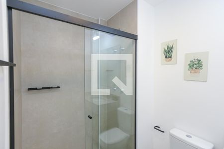 Banheiro de kitnet/studio à venda com 1 quarto, 25m² em Chácara Santo Antônio, São Paulo