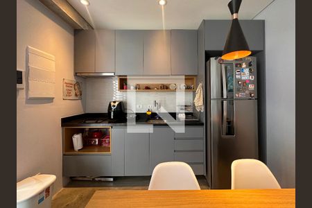 Cozinha de apartamento para alugar com 1 quarto, 35m² em Brooklin Paulista, São Paulo