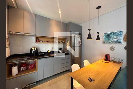 Cozinha de apartamento à venda com 1 quarto, 35m² em Brooklin Paulista, São Paulo