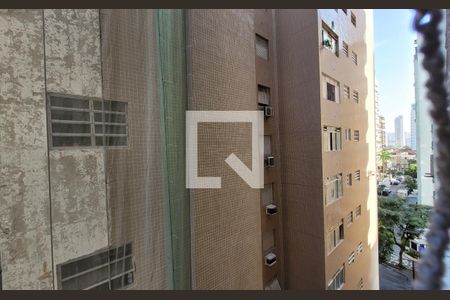 Vista da Sala de apartamento para alugar com 1 quarto, 44m² em Gonzaga, Santos