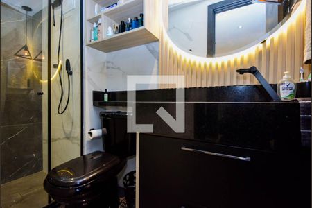 Banheiro de kitnet/studio à venda com 1 quarto, 37m² em Centro, Guarulhos