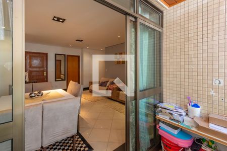 Varanda da Sala de apartamento para alugar com 4 quartos, 124m² em Liberdade, Belo Horizonte