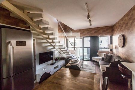 Sala de TV de apartamento para alugar com 1 quarto, 51m² em Bethaville I, Barueri