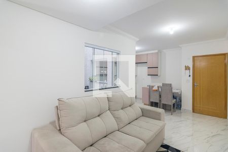 Sala de apartamento para alugar com 2 quartos, 48m² em Vila Homero Thon, Santo André