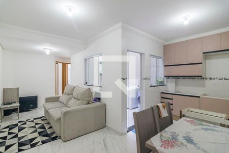 Sala de apartamento para alugar com 2 quartos, 48m² em Vila Homero Thon, Santo André