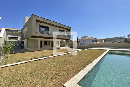 Fachada de casa de condomínio à venda com 4 quartos, 335m² em Alphaville Nova Lima, Nova Lima