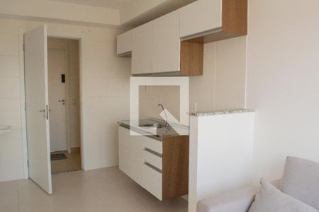 Cozinha de kitnet/studio à venda com 1 quarto, 27m² em Barra Funda, São Paulo