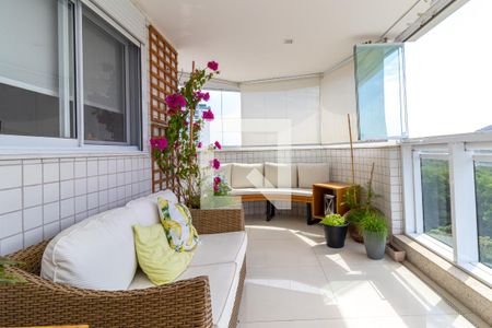 Varanda da Sala de apartamento à venda com 4 quartos, 151m² em Barra da Tijuca, Rio de Janeiro