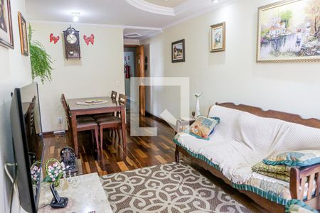 Sala de apartamento à venda com 3 quartos, 76m² em Vila Gilda, Santo André