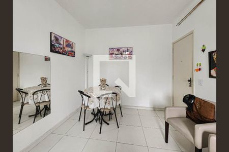 Sala de apartamento para alugar com 1 quarto, 50m² em Balneário Cidade Atlântica, Guarujá