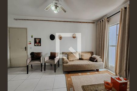 Sala de apartamento para alugar com 1 quarto, 50m² em Balneário Cidade Atlântica, Guarujá