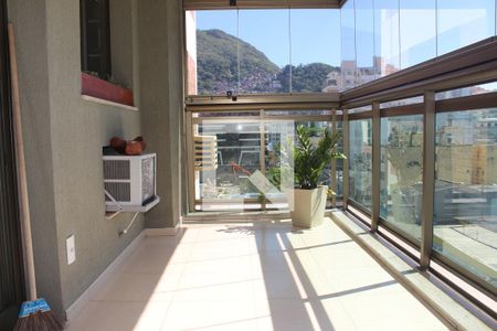 Varanda da Sala de apartamento à venda com 3 quartos, 90m² em Botafogo, Rio de Janeiro