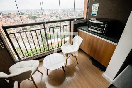 Varanda da Sala de apartamento à venda com 2 quartos, 49m² em Vila Andrade, São Paulo