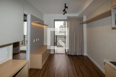 Sala / Cozinha de apartamento para alugar com 1 quarto, 38m² em Pinheiros, São Paulo