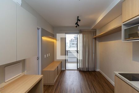 Sala / Cozinha de apartamento para alugar com 1 quarto, 38m² em Pinheiros, São Paulo