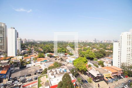 Sala - vista de apartamento para alugar com 1 quarto, 44m² em Cerqueira César, São Paulo