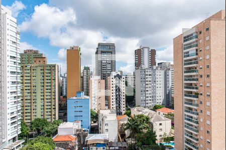 Vista da suíte de apartamento à venda com 1 quarto, 43m² em Vila Mariana, São Paulo