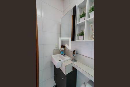 Banheiro da Suíte de apartamento à venda com 2 quartos, 90m² em Centro, Santo André