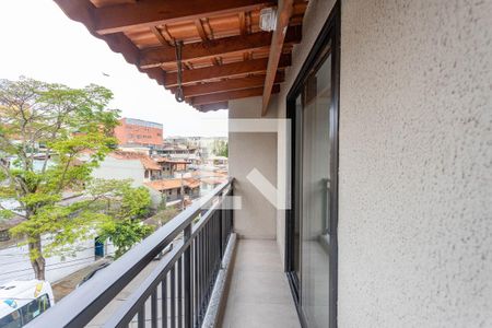 Varanda do quarto  de casa para alugar com 1 quarto, 55m² em Centro, Diadema