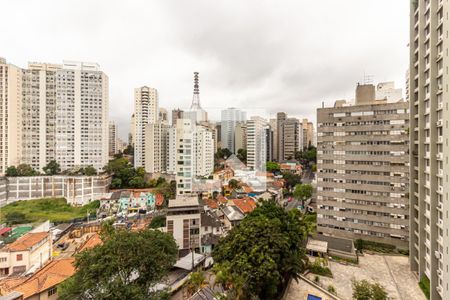 Sala - Vista de apartamento à venda com 1 quarto, 44m² em Jardim Paulista, São Paulo