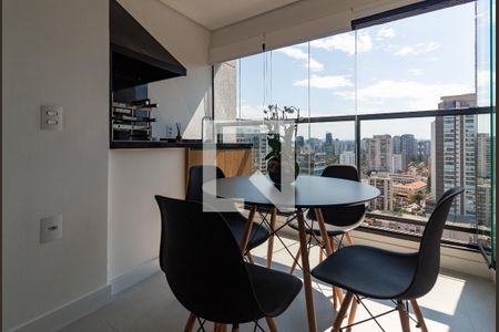 Varanda Gourmet  de apartamento para alugar com 2 quartos, 61m² em Jardim das Acácias, São Paulo