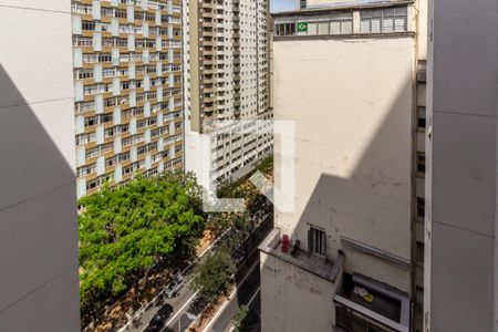 Sala - Vista de apartamento à venda com 1 quarto, 27m² em Bela Vista, São Paulo