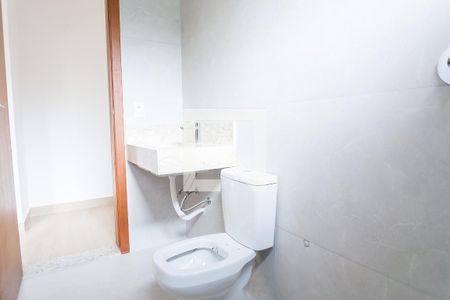 banheiro suite 1 de casa de condomínio à venda com 4 quartos, 249m² em Francisco Pereira, Lagoa Santa