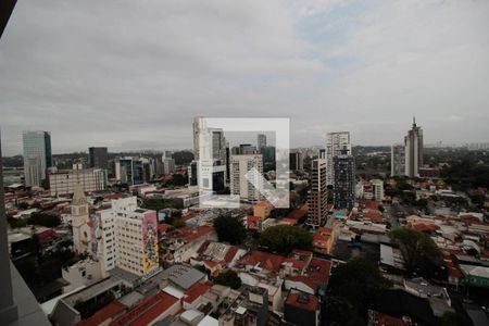 Vista da Sacada de kitnet/studio para alugar com 1 quarto, 27m² em Pinheiros, São Paulo