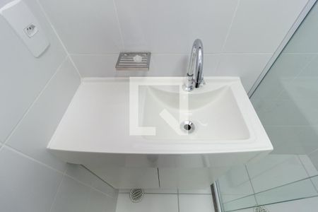 Detalhe - Banheiro de kitnet/studio à venda com 1 quarto, 26m² em Mooca, São Paulo