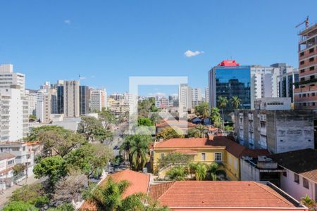Vista da Sala de apartamento à venda com 4 quartos, 140m² em Lourdes, Belo Horizonte