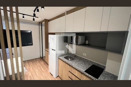 Cozinha de kitnet/studio para alugar com 1 quarto, 22m² em Jardim Paulista, São Paulo