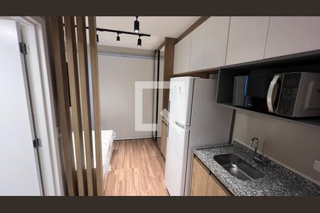Cozinha de kitnet/studio para alugar com 1 quarto, 22m² em Jardim Paulista, São Paulo