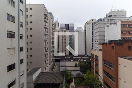 Vista da Sala de apartamento à venda com 1 quarto, 40m² em Cerqueira César, São Paulo