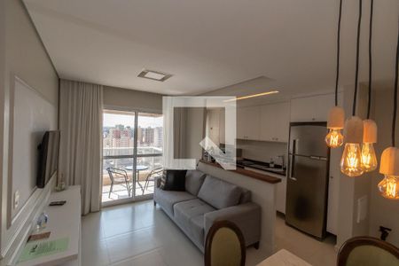 Sala de Estar/Jantar  de apartamento para alugar com 1 quarto, 45m² em Vila Lídia, Campinas