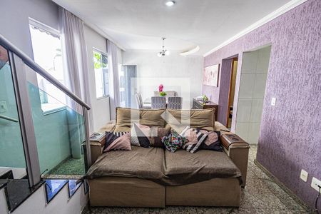 Sala de casa de condomínio à venda com 3 quartos, 170m² em Manacás, Belo Horizonte