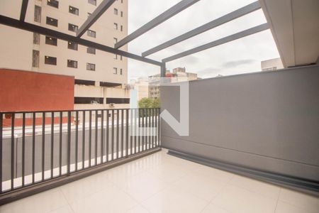 Varanda de kitnet/studio à venda com 1 quarto, 35m² em Auxiliadora, Porto Alegre