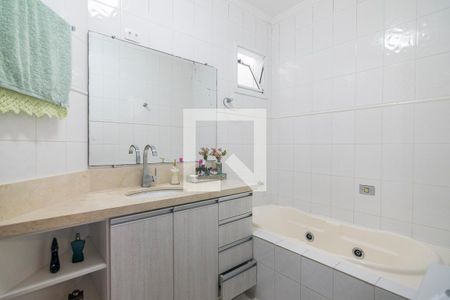 Banheiro da Suite de apartamento à venda com 3 quartos, 115m² em Jardim Bela Vista, Santo André