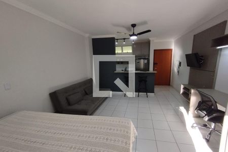 Sala - Dormitório de kitnet/studio para alugar com 1 quarto, 32m² em Nova Ribeirânia, Ribeirão Preto