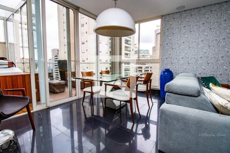 Sala- ambiente mesa de jantar  de apartamento à venda com 2 quartos, 101m² em Vila Olímpia, São Paulo