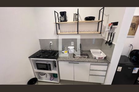 Cozinha de kitnet/studio para alugar com 1 quarto, 25m² em Perdizes, São Paulo