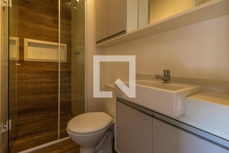 Banheiro da Suíte de apartamento para alugar com 1 quarto, 53m² em Alphaville Empresarial, Barueri