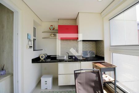 Varanda gourmet de apartamento para alugar com 3 quartos, 110m² em Centro, Guarujá