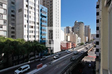 Vista de kitnet/studio para alugar com 1 quarto, 43m² em Consolação, São Paulo