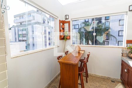 Varanda da Sala de apartamento à venda com 2 quartos, 150m² em Cruzeiro, Belo Horizonte