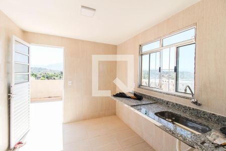 Cozinha de apartamento para alugar com 2 quartos, 60m² em Andrade Araujo, Belford Roxo