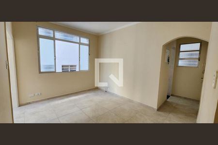 Sala de apartamento para alugar com 1 quarto, 58m² em Boqueirão, Santos