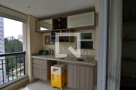 Varanda gourmet de apartamento para alugar com 1 quarto, 69m² em Vila Andrade, São Paulo