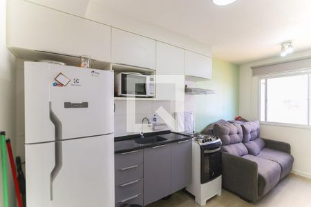 Cozinha de apartamento à venda com 1 quarto, 24m² em Panamby, São Paulo