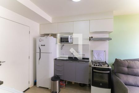 Cozinha de apartamento à venda com 1 quarto, 24m² em Panamby, São Paulo